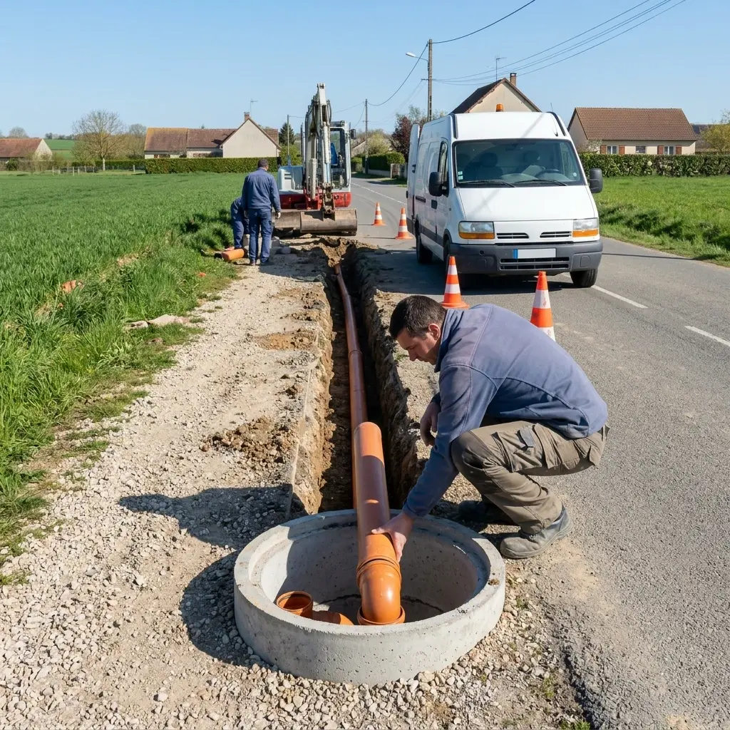 Raccordement au tout à l'égout Saint-Cyr-la-Rivière (91690)