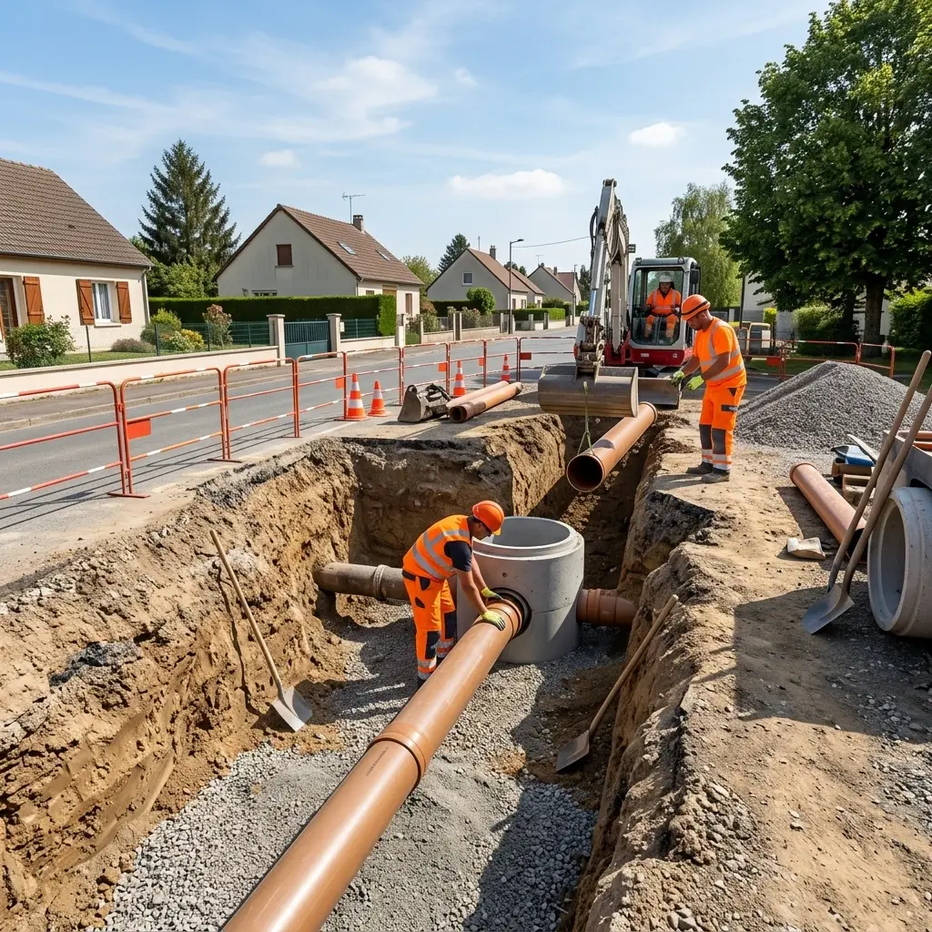 Raccordement au tout à l'égout Gironville-sur-Essonne (91720)