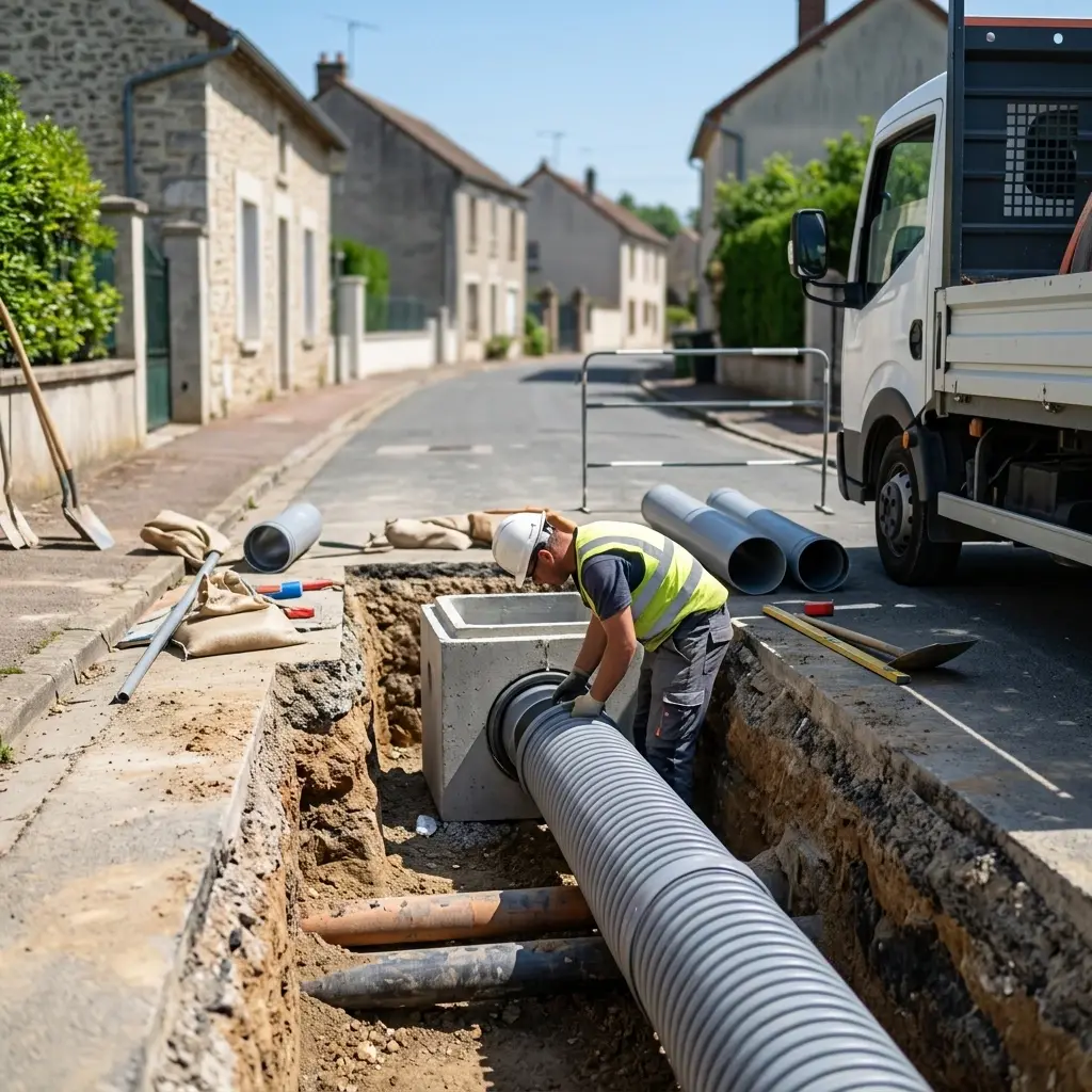 Raccordement au tout à l'égout Prunay-sur-Essonne (91720)