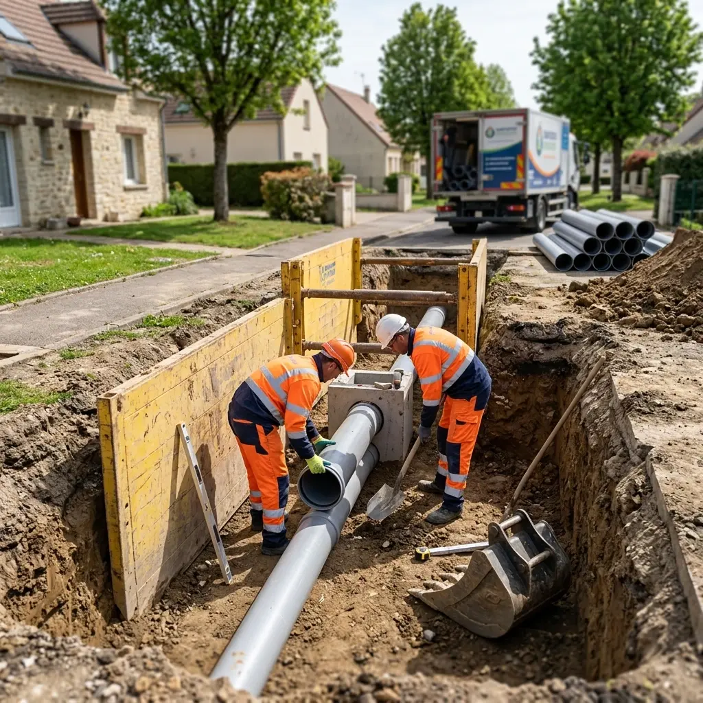 Rassurez‑vous, le raccordement au tout à l'égout à Chamarande est entre de bonnes mains