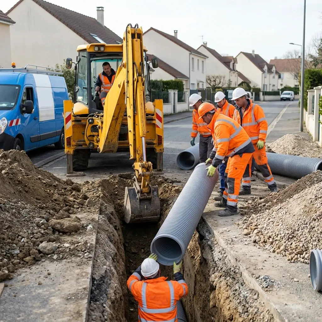 Raccordement au tout à l'égout Le Plessis-Robinson (92350)