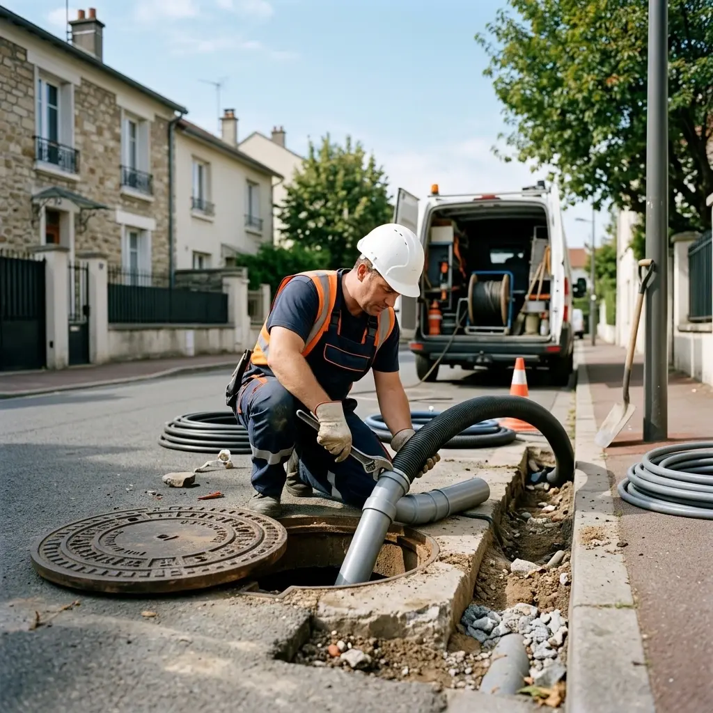 Raccordement au tout à l'égout Villeneuve-la-Garenne (92390)