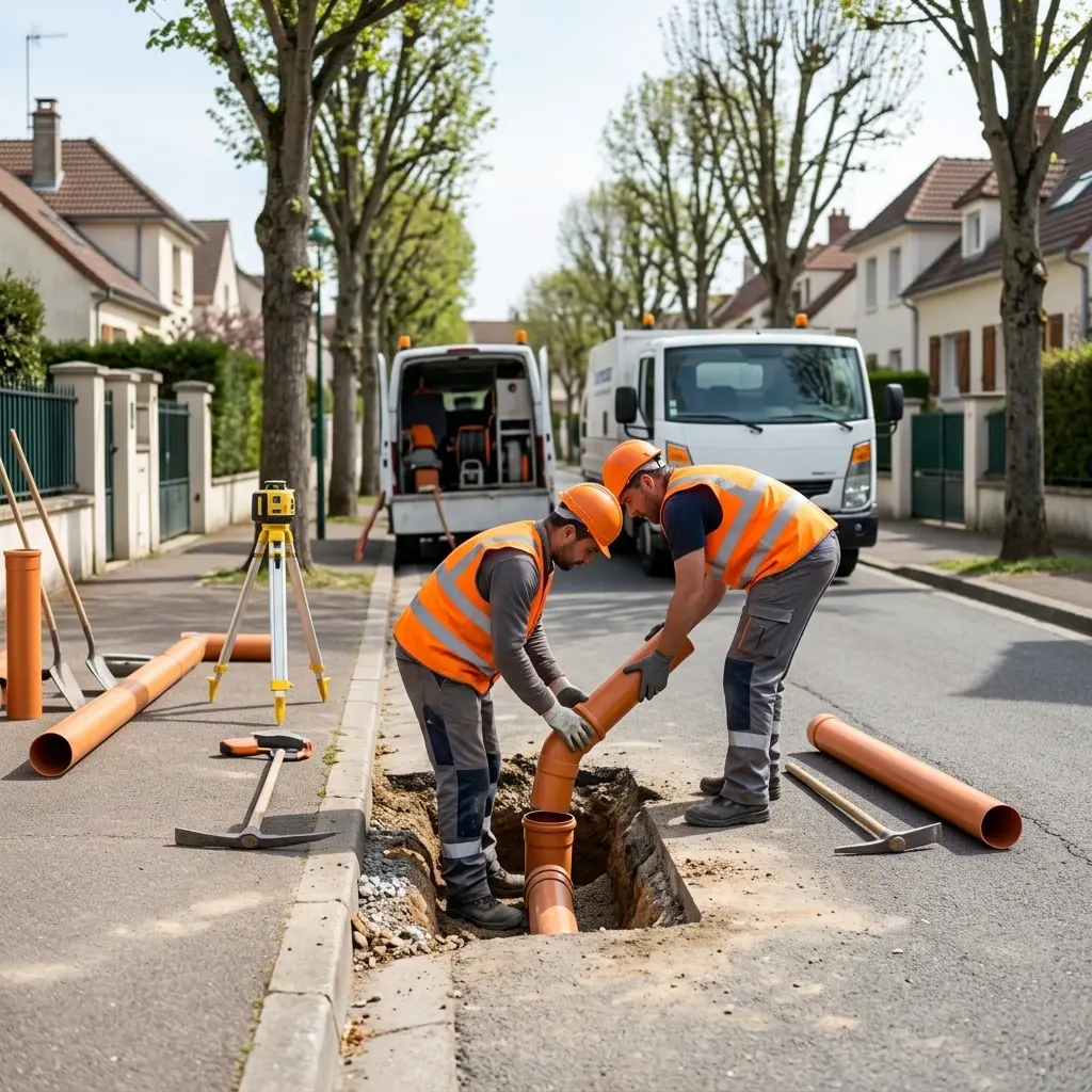 Raccordement au tout à l'égout Marnes-la-Coquette (92430)