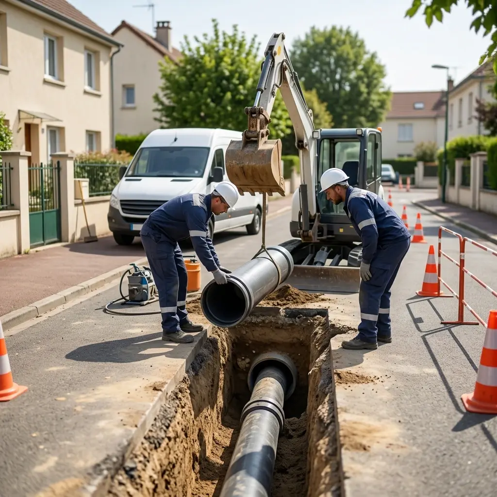 Comment se déroule le raccordement au tout à l'égout à Livry‑Gargan ?