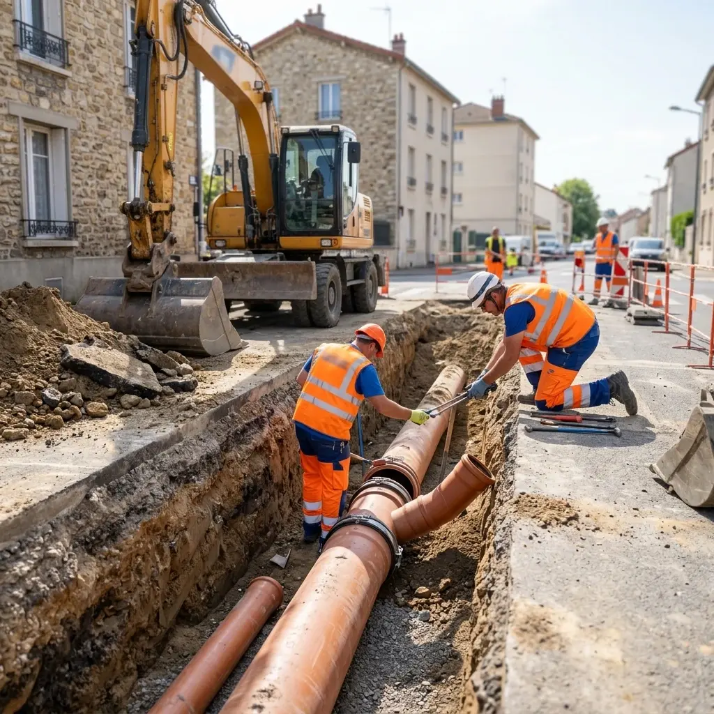 Raccordement au tout à l'égout Saint-Denis (93210)