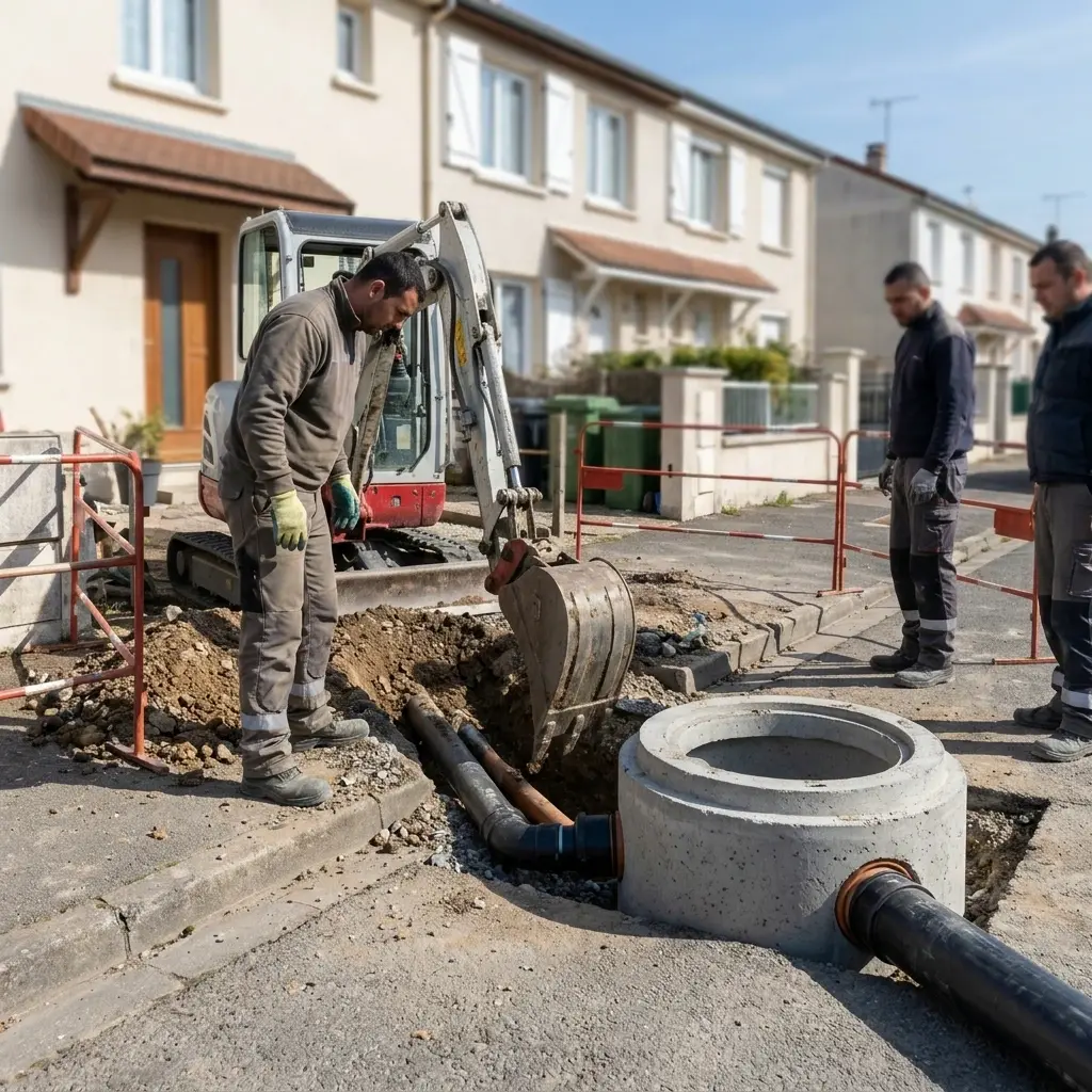 Raccordement au tout à l'égout Stains (93240)