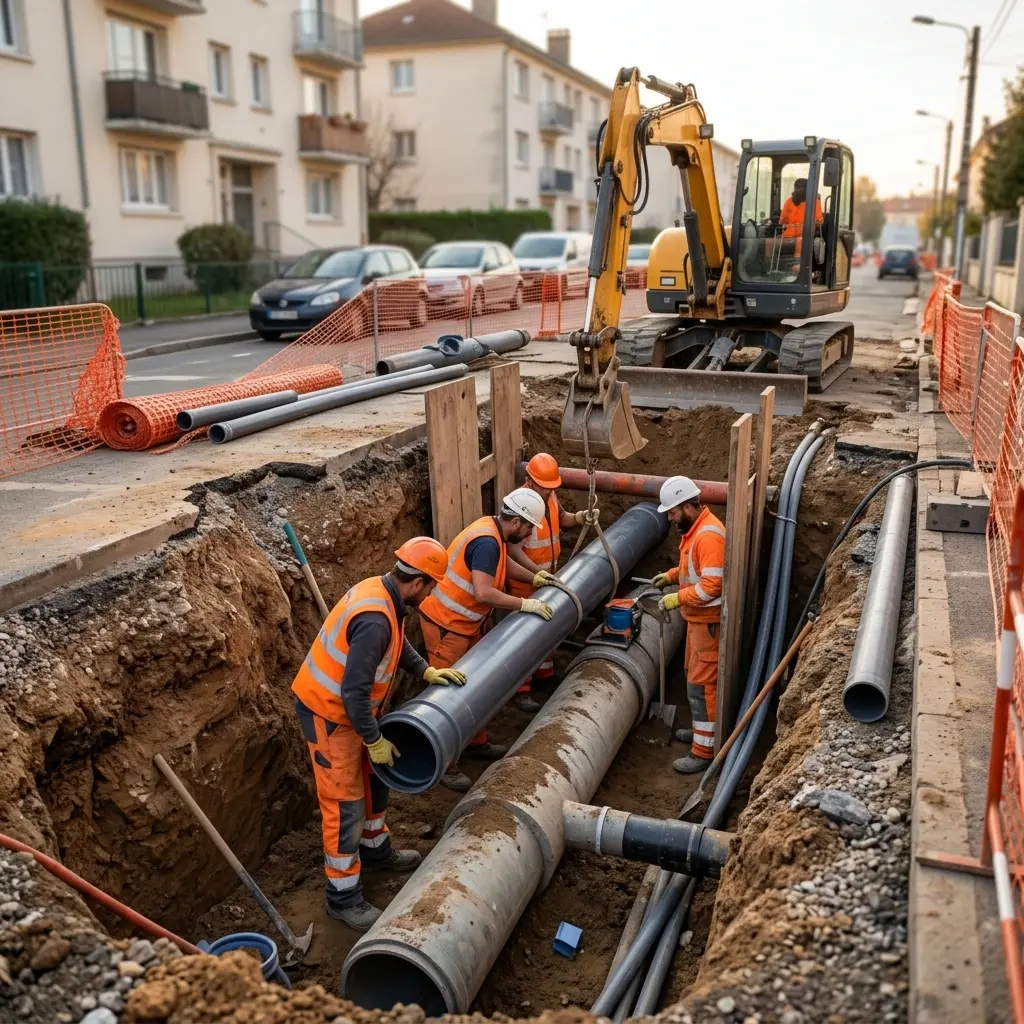 Raccordement au tout à l'égout Aubervilliers (93300)