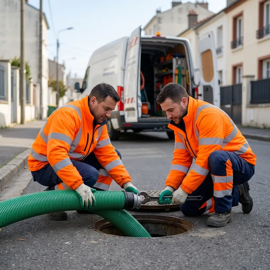 Raccordement au tout à l'égout Le Pré-Saint-Gervais (93310)