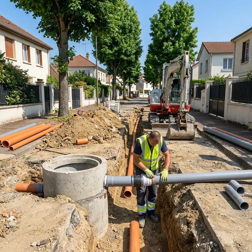 Raccordement au tout à l'égout Pierrefitte-sur-Seine (93380)