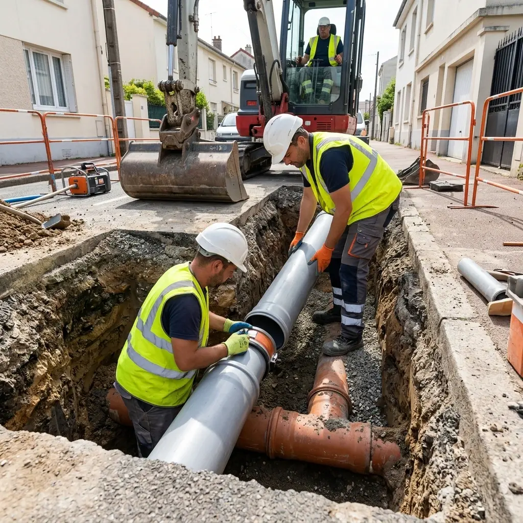 Raccordement au tout à l'égout Saint-Ouen-sur-Seine (93400)