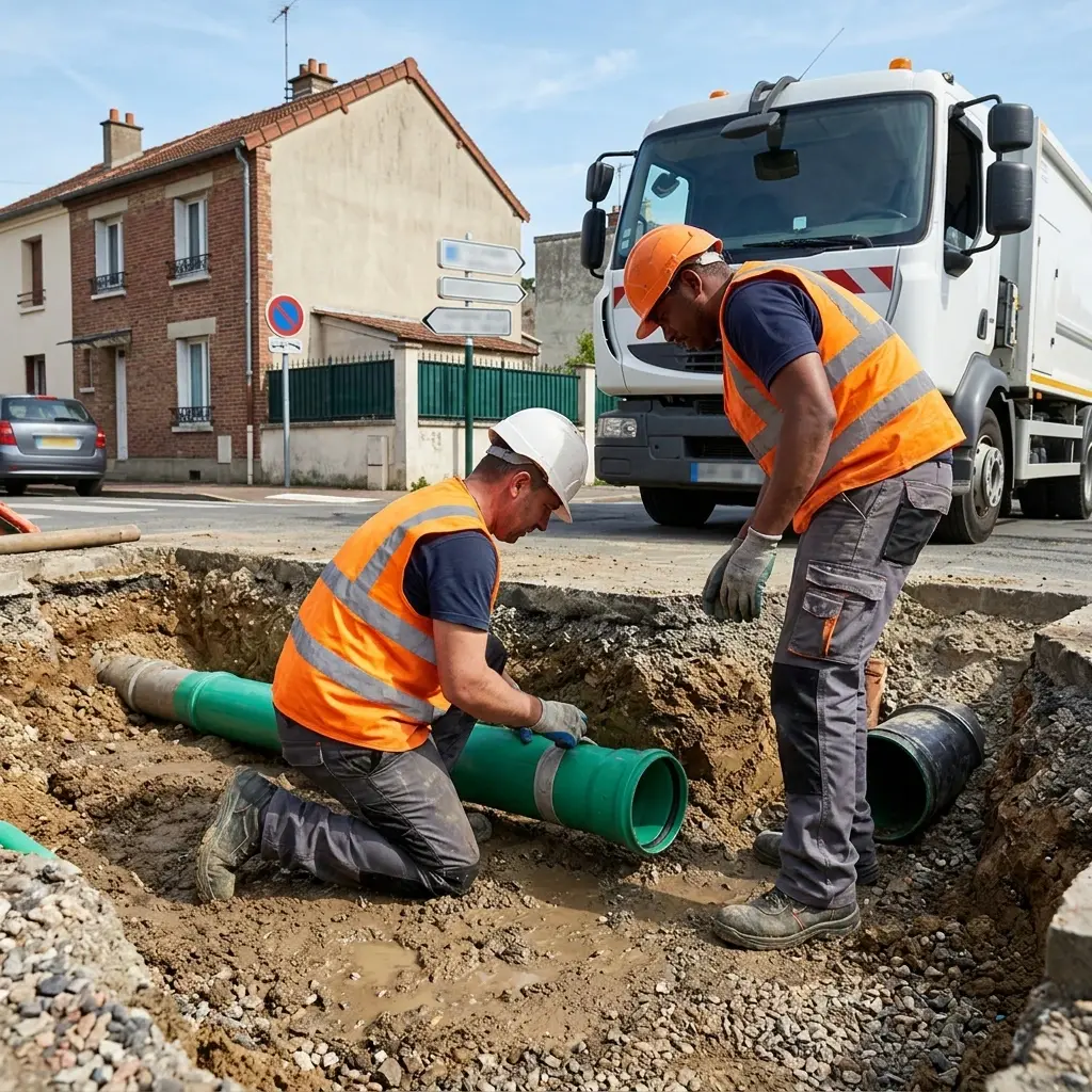 Raccordement au tout à l'égout Villetaneuse (93430)