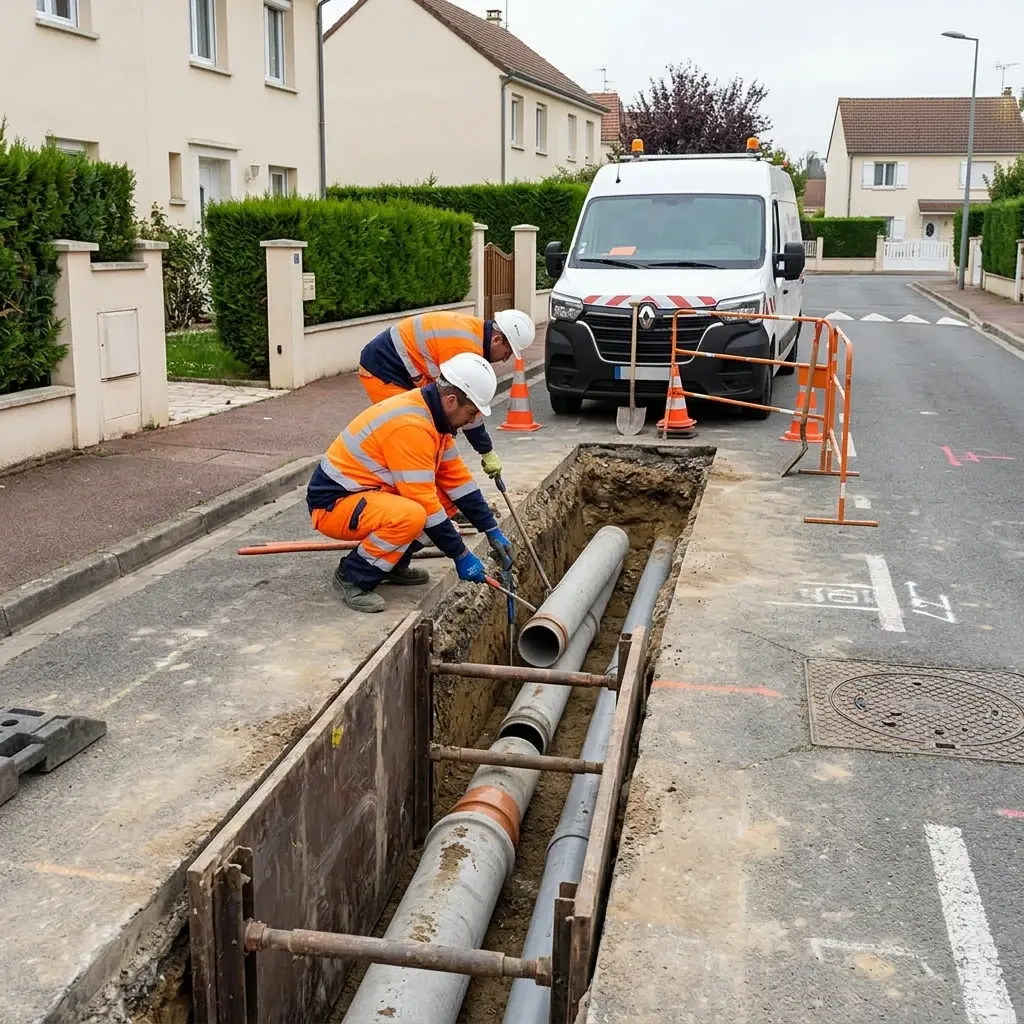 Raccordement au tout à l'égout Gournay-sur-Marne (93460)