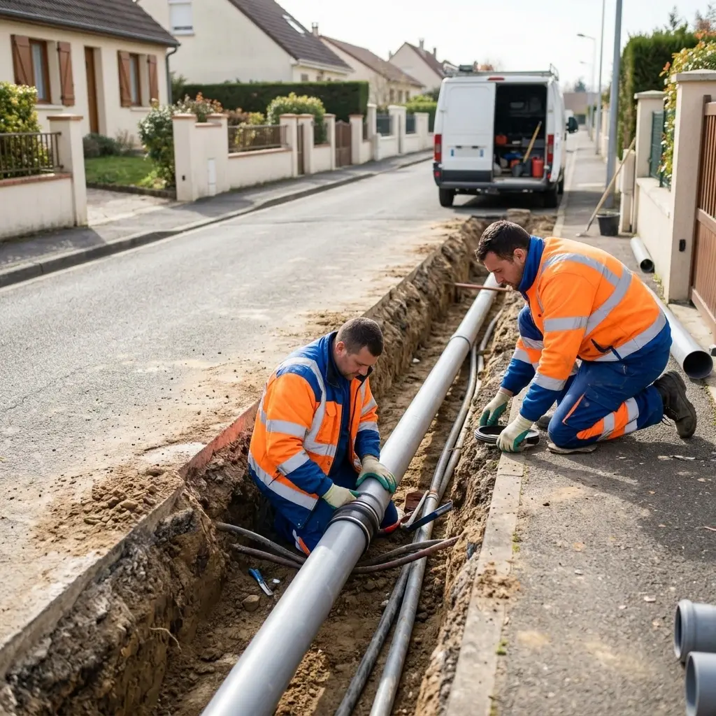 Raccordement au tout à l'égout Coubron (93470)