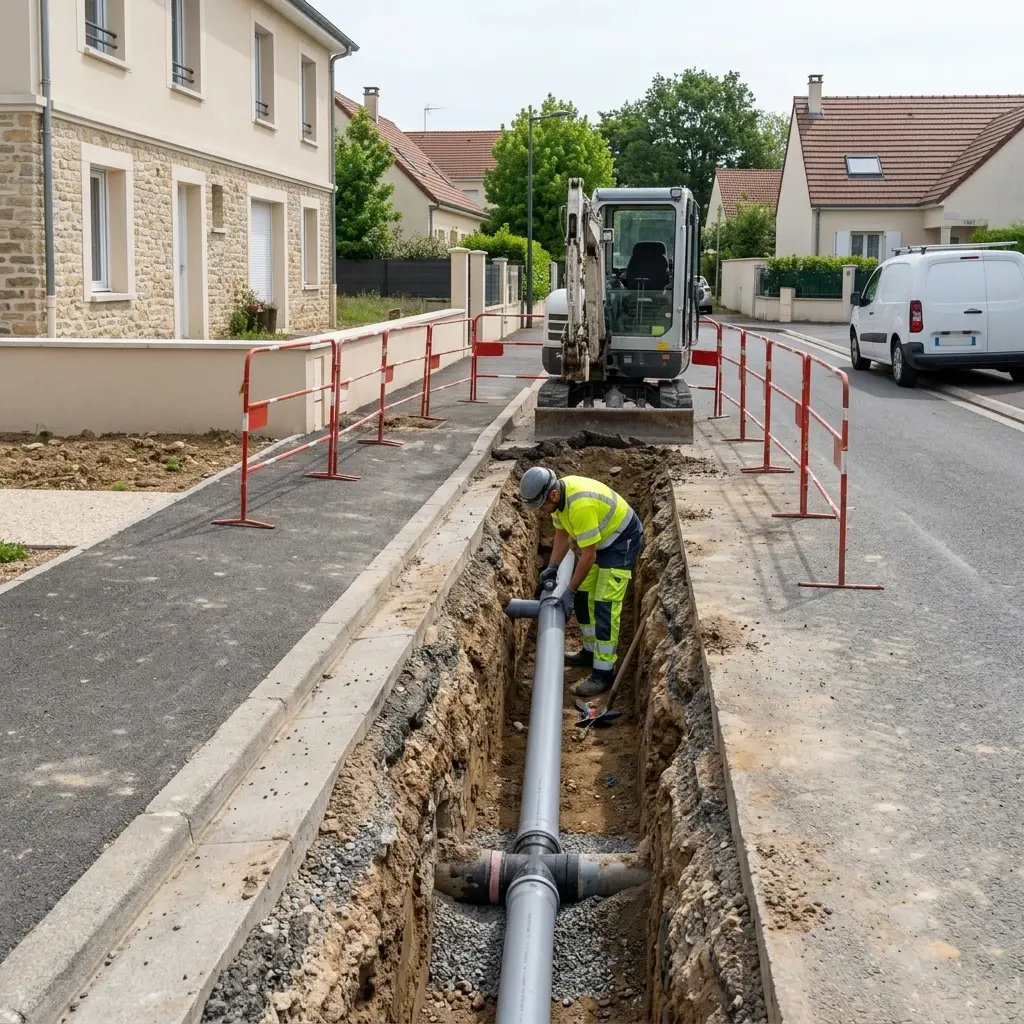 Raccordement au tout à l'égout Villeneuve-le-Roi (94290)