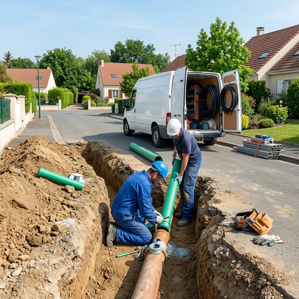 Raccordement au tout à l'égout Marolles-en-Brie (94440)