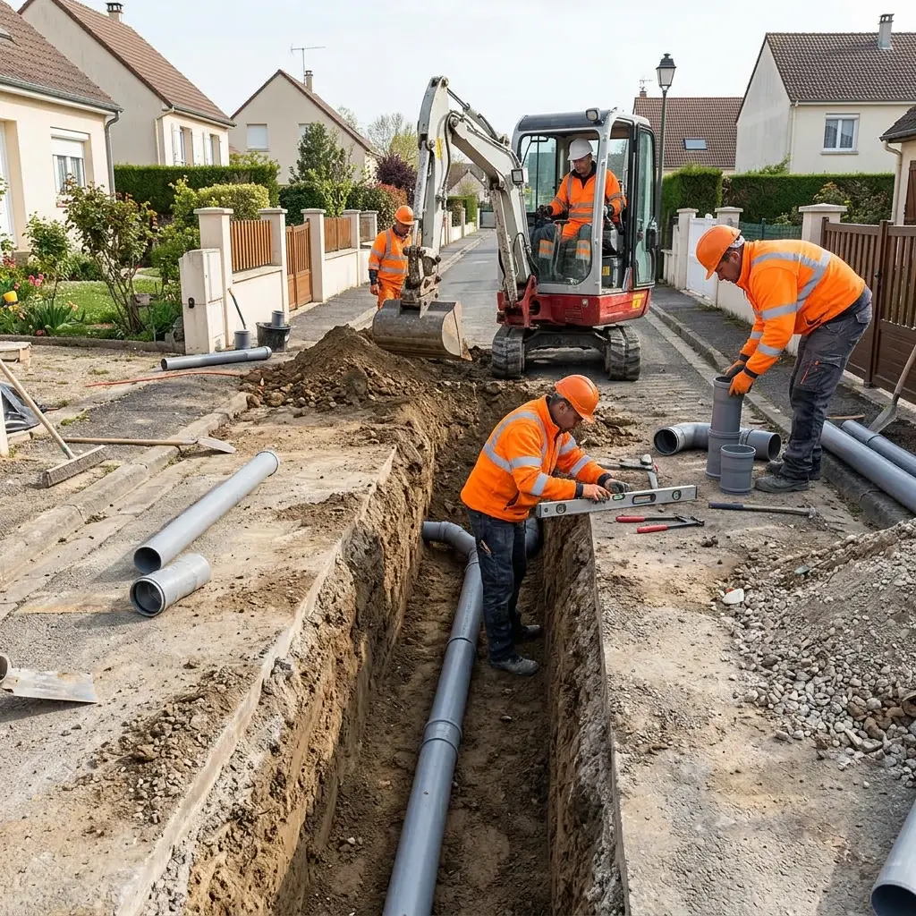Le processus technique de branchement au réseau public