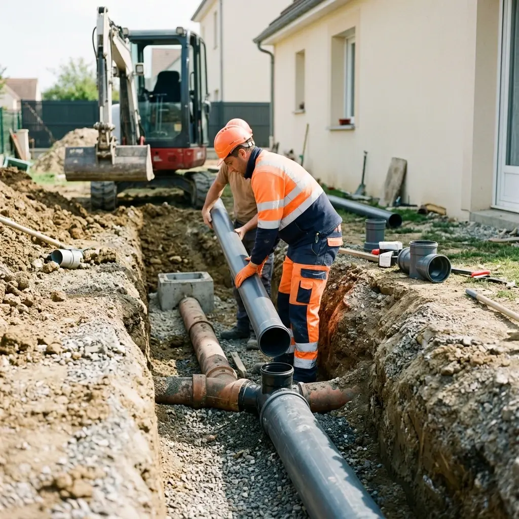 Raccordement au tout à l'égout Périgny (94520)