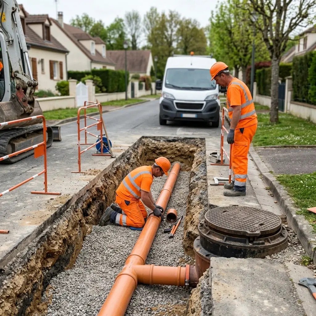Raccordement au tout à l'égout Boisemont (95000)