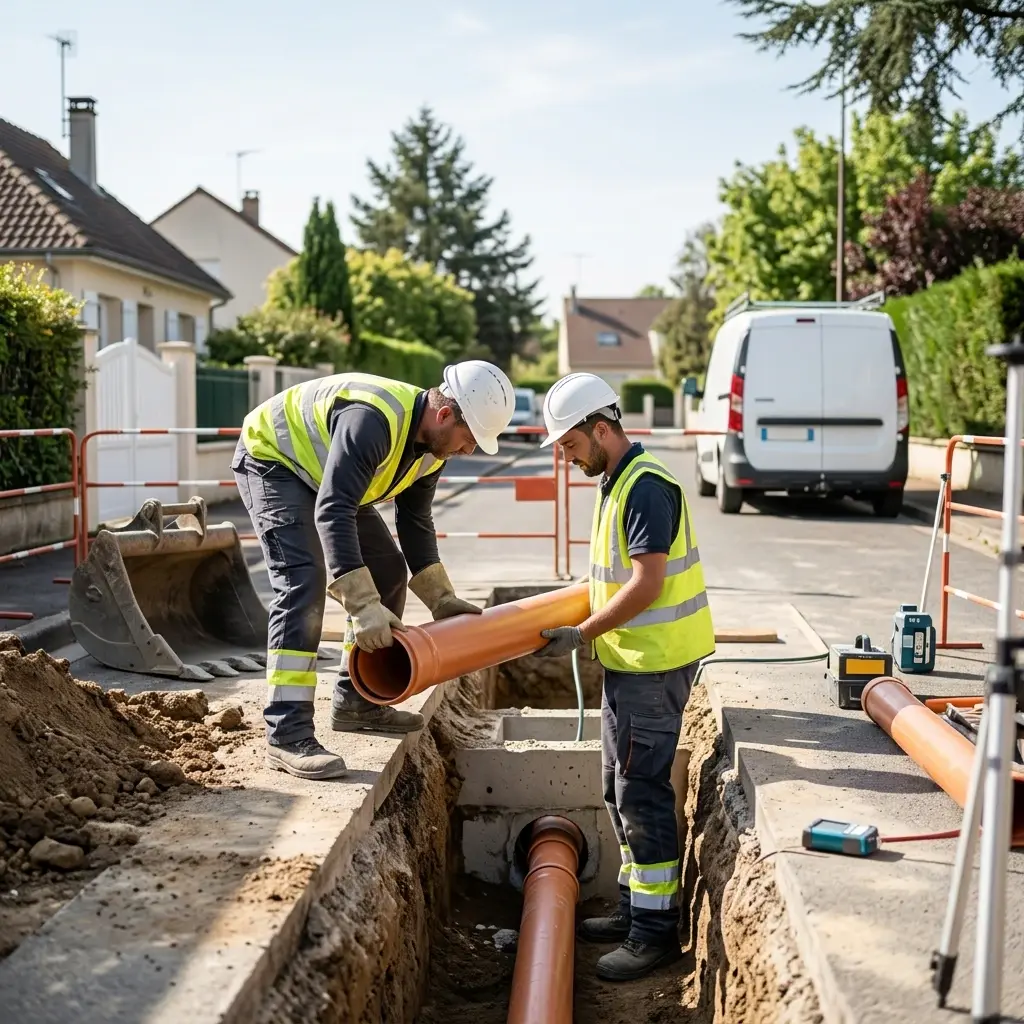 Raccordement au tout à l'égout Le Plessis-Bouchard (95130)