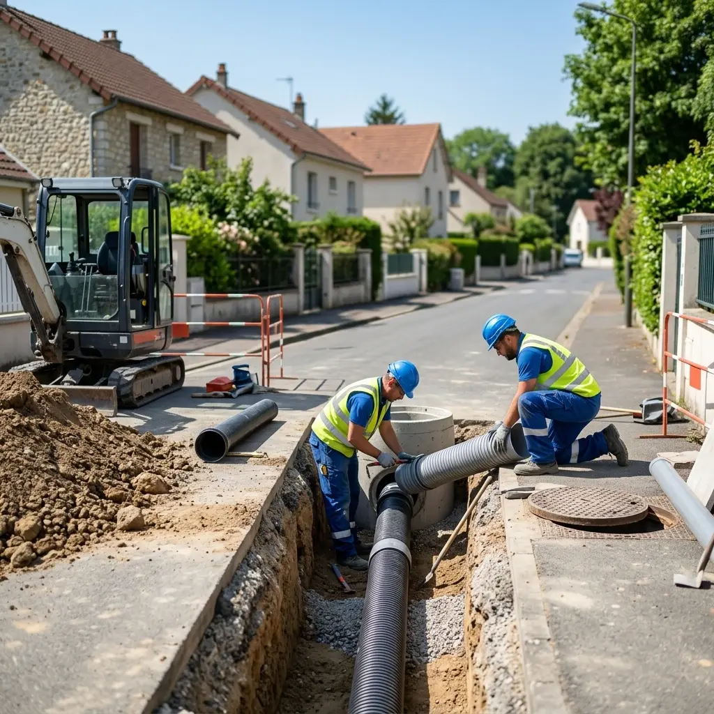 Raccordement au tout à l'égout Châtenay-en-France (95190)