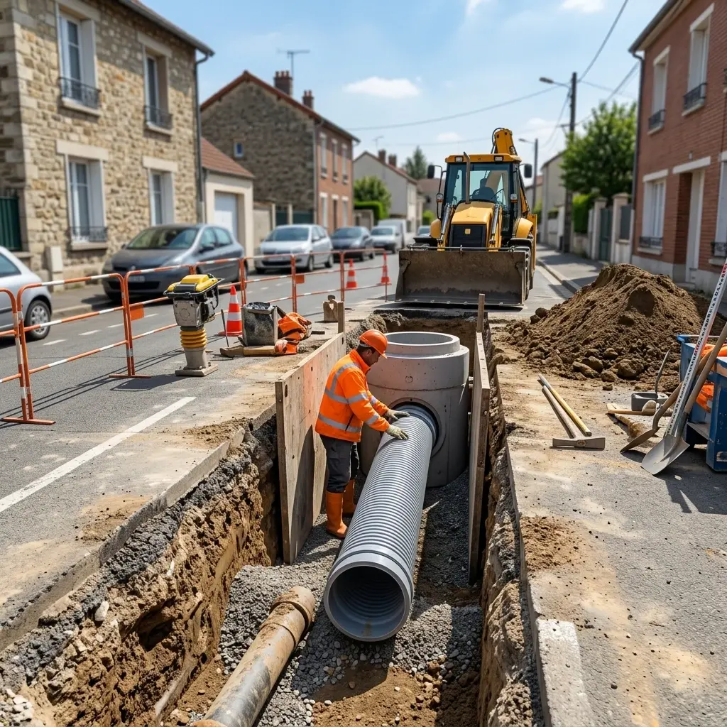 Raccordement au tout à l'égout Sarcelles (95200)