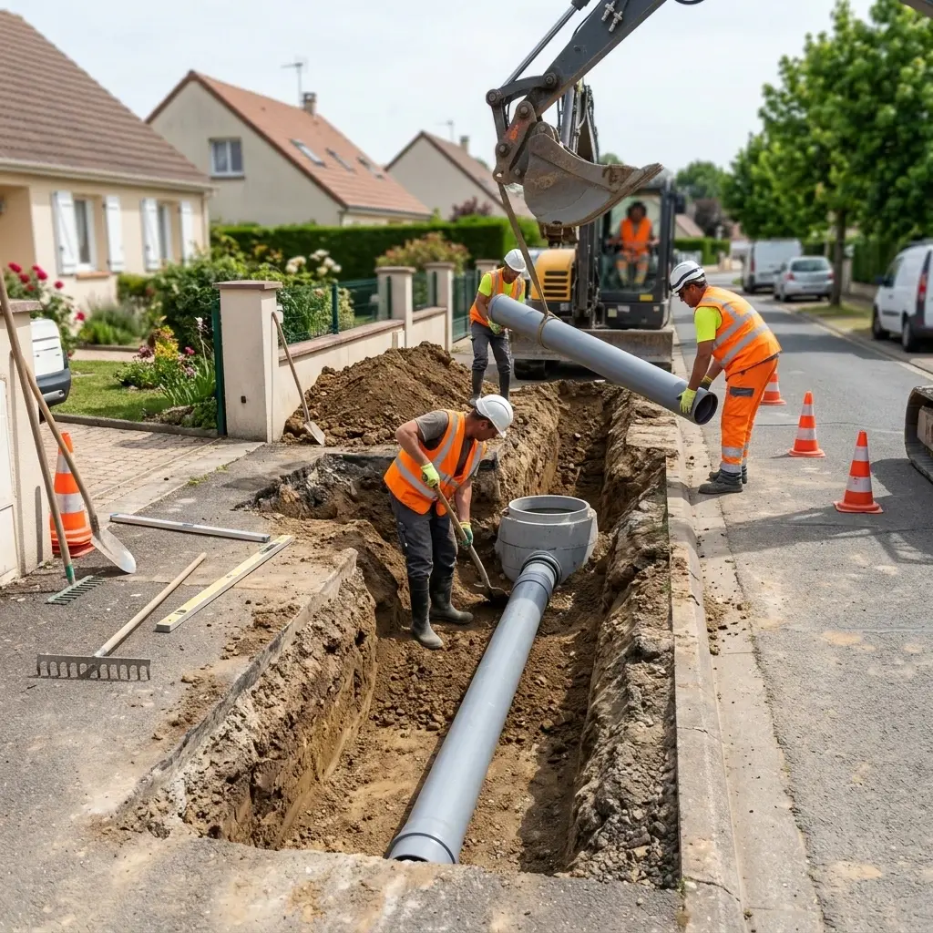 Raccordement au tout à l'égout Pierrelaye (95220)