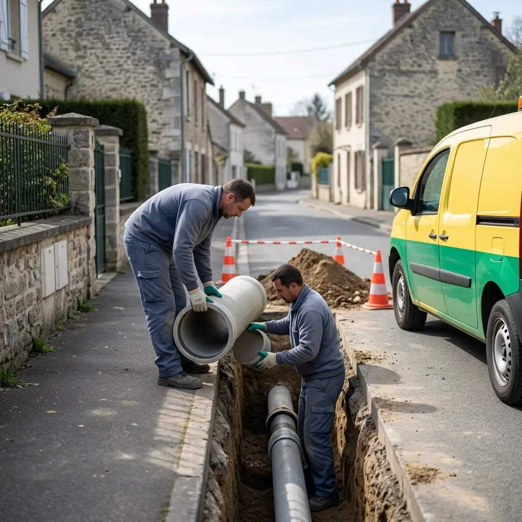 Raccordement au tout à l'égout Beaumont-sur-Oise (95260)