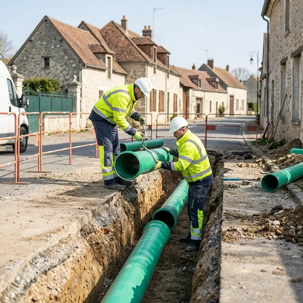 Raccordement au tout à l'égout Belloy-en-France (95270)