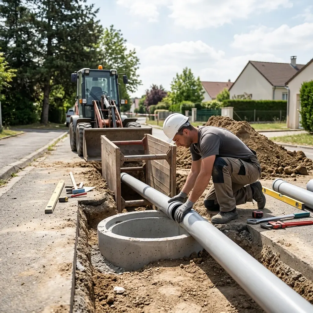 Raccordement au tout à l'égout Chaumontel (95270)