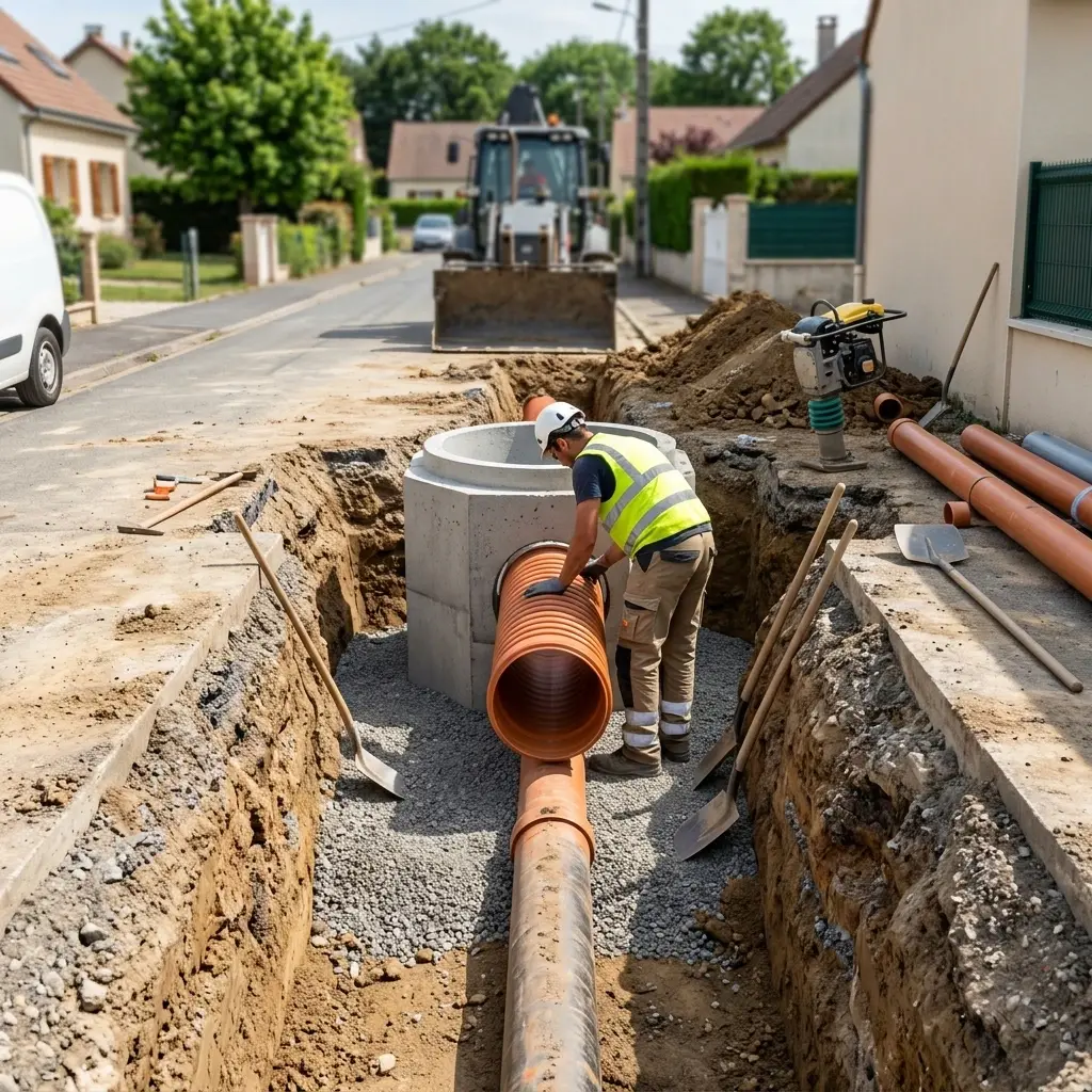 Raccordement au tout à l'égout Lassy (95270)