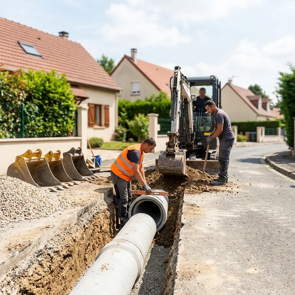 Raccordement au tout à l'égout Noisy-sur-Oise (95270)