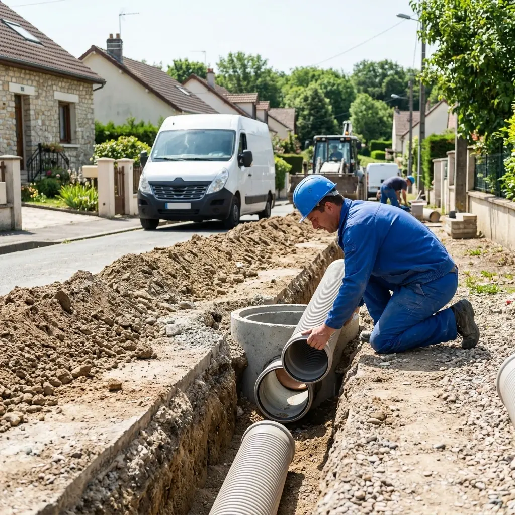 Comment se déroule le branchement au Plessis-Luzarches ?