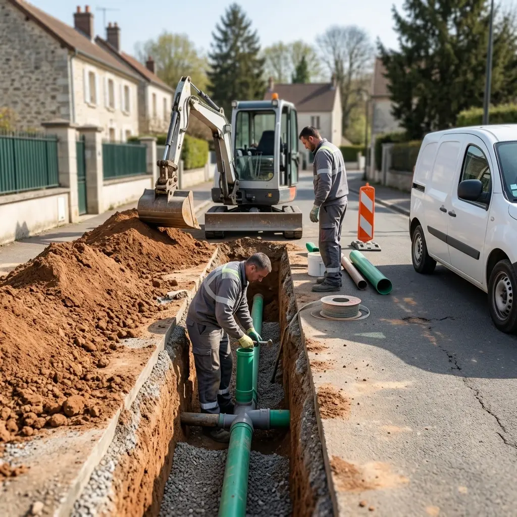 Raccordement au tout à l'égout Seugy (95270)