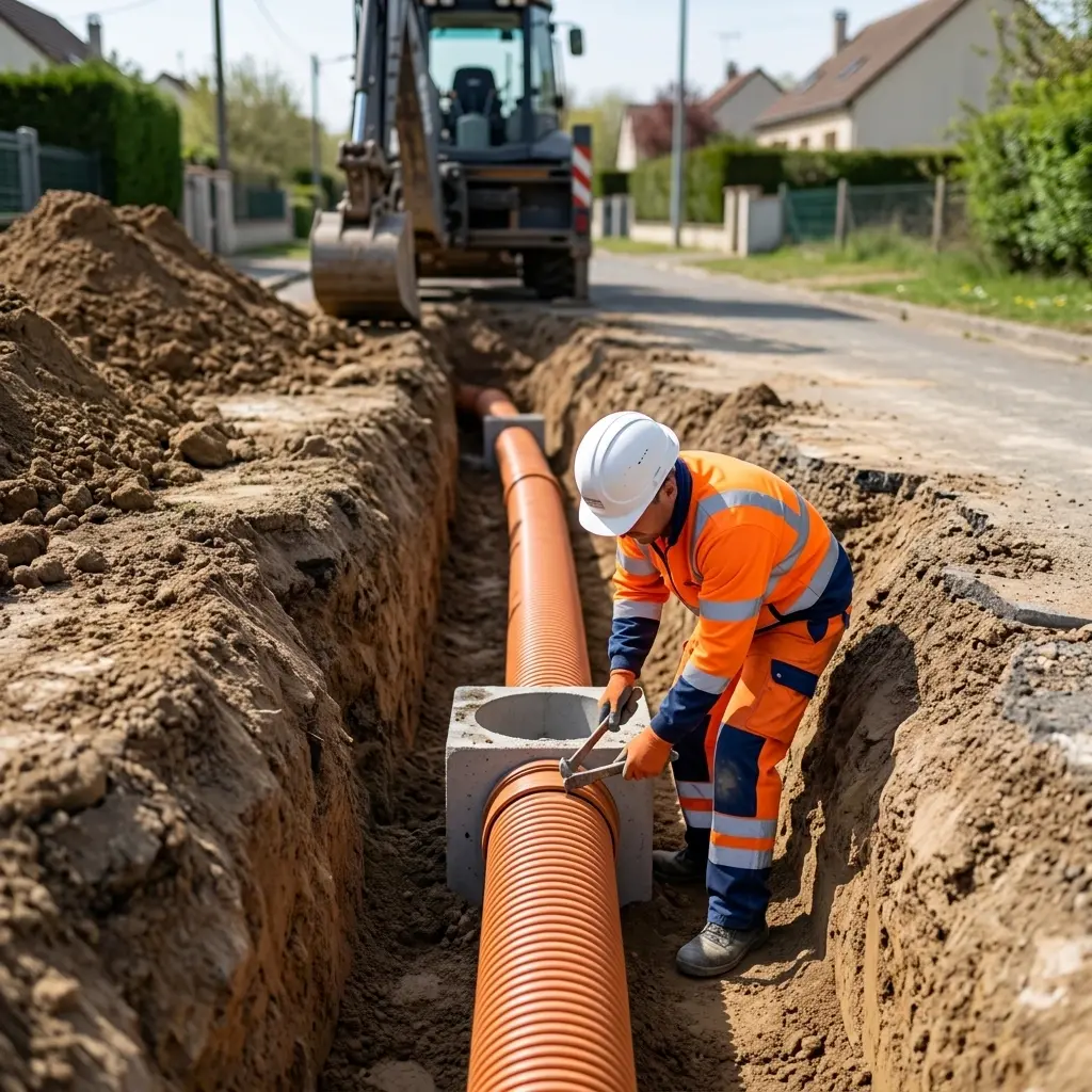 Raccordement au tout à l'égout Jouy-le-Moutier (95280)