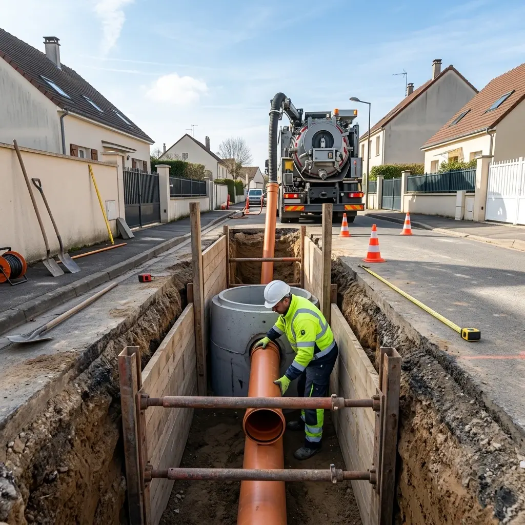 Raccordement au tout à l'égout Pontoise (95300)