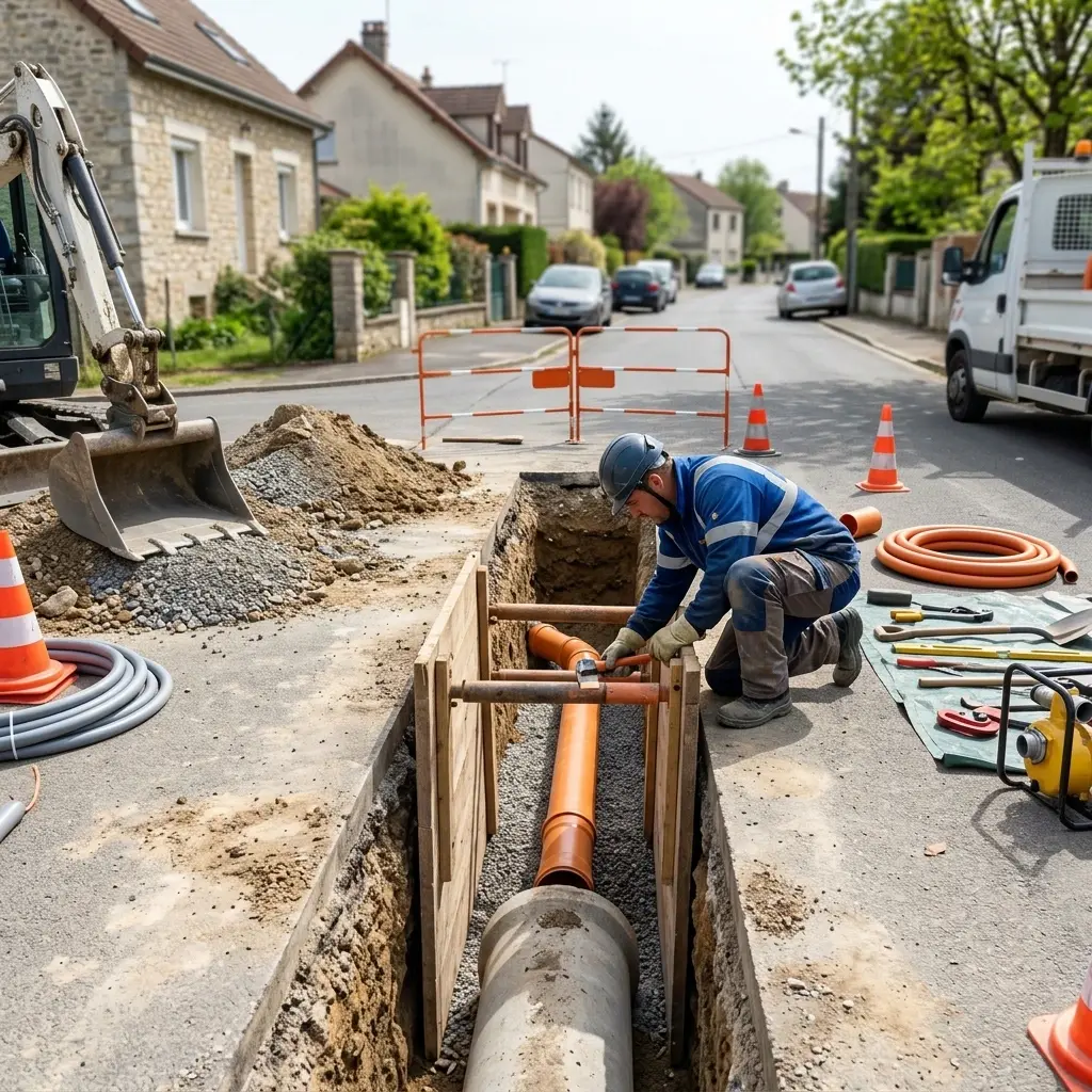 Comment se déroule le raccordement à Saint-Ouen-l'Aumône ?