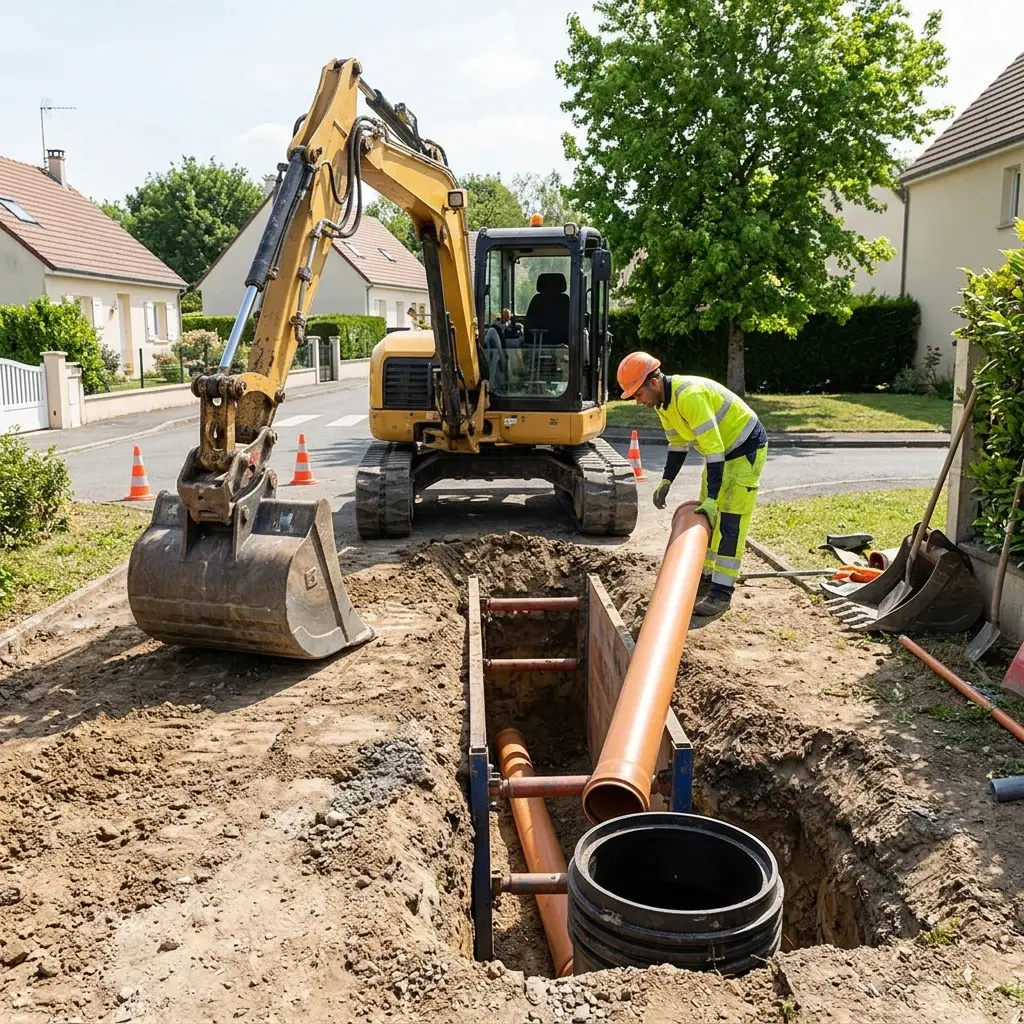 Raccordement au tout à l'égout Ronquerolles (95340)