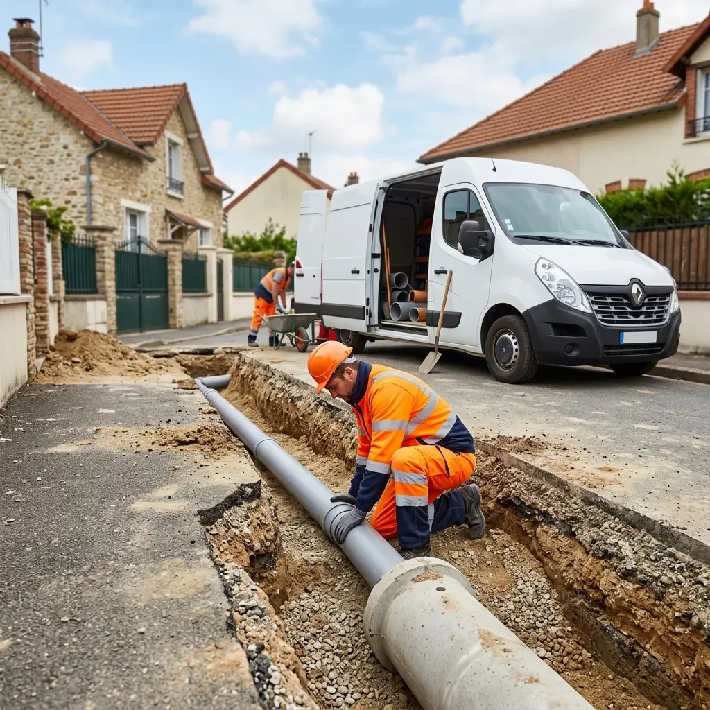 Raccordement au tout à l'égout Groslay (95410)