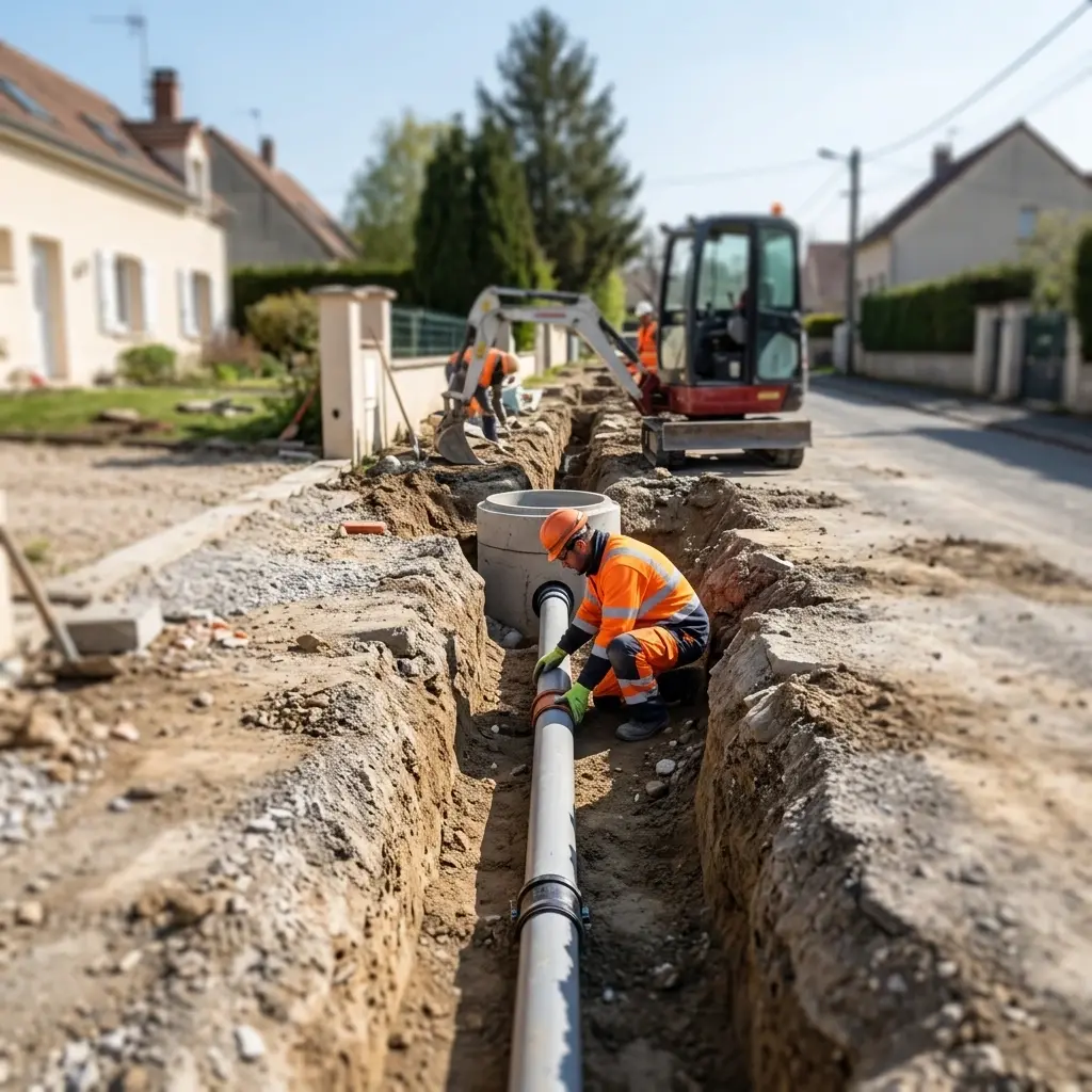 Raccordement au tout à l'égout Cléry-en-Vexin (95420)