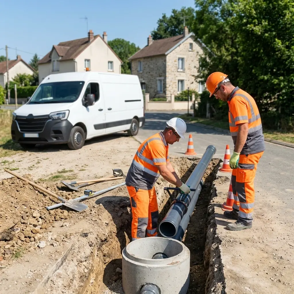 Raccordement au tout à l'égout Commeny (95450)