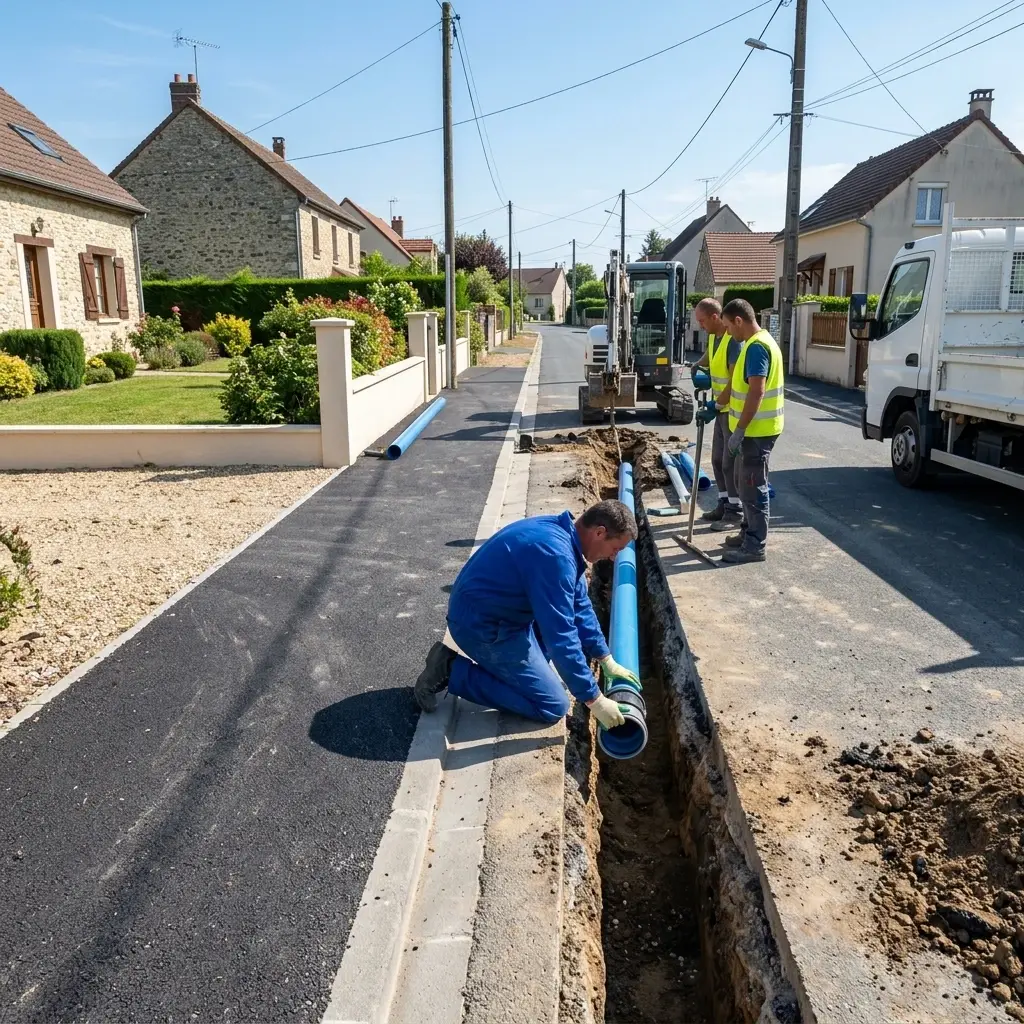 Besoin d'un raccordement rapide au Perchay ?
