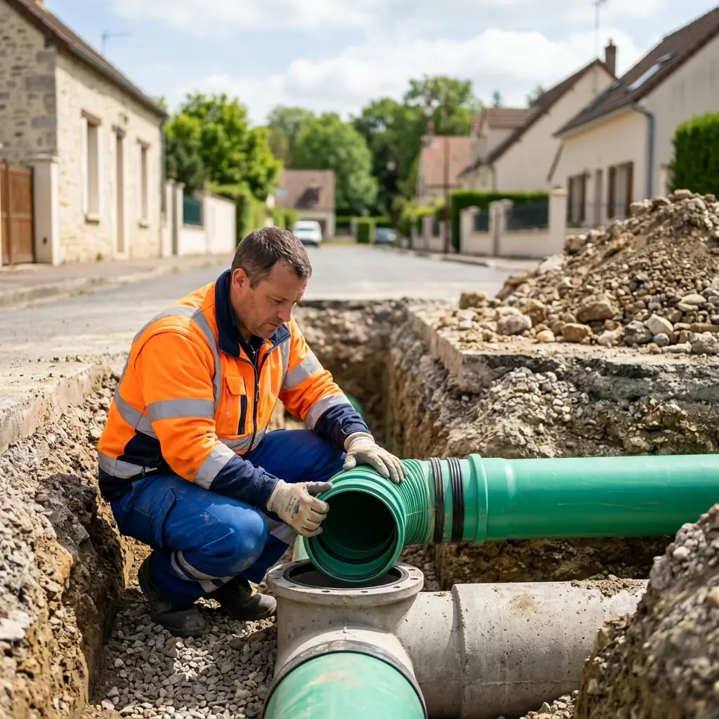 Raccordement au tout à l'égout Sagy (95450)