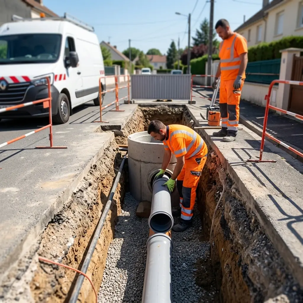 Raccordement au tout à l'égout Vémars (95470)