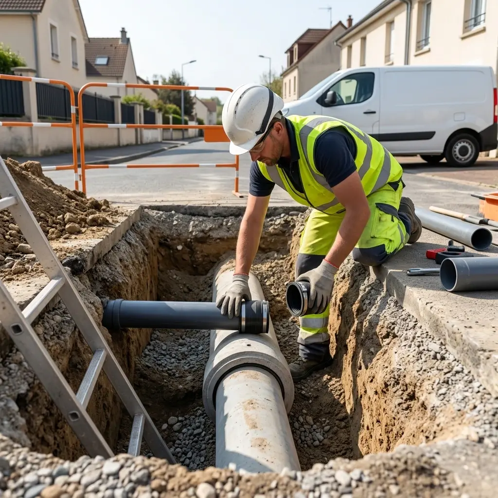 Raccordement au tout à l'égout Bonneuil-en-France (95500)