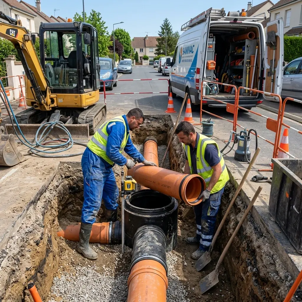Raccordement au tout à l'égout Gonesse (95500)