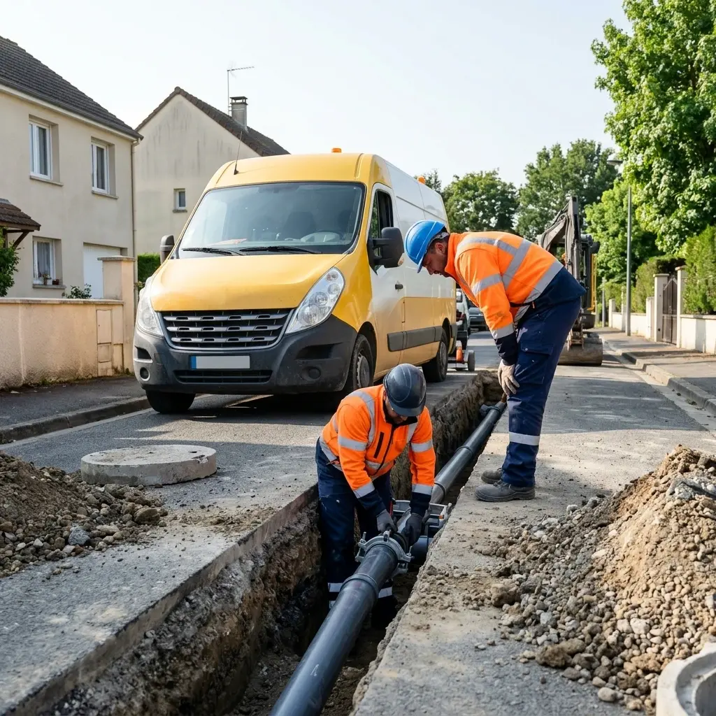 Raccordement au tout à l'égout Le Thillay (95500)