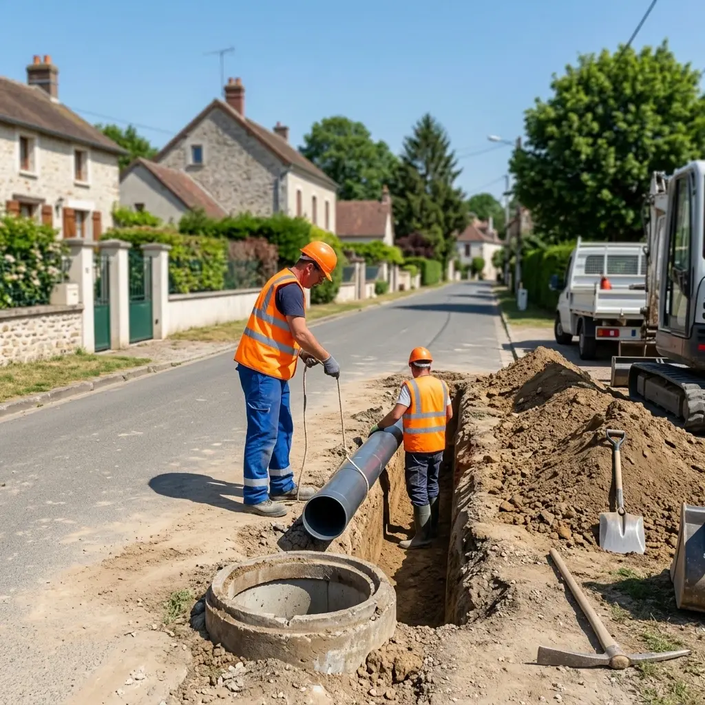 Raccordement au tout à l'égout Chérence (95510)