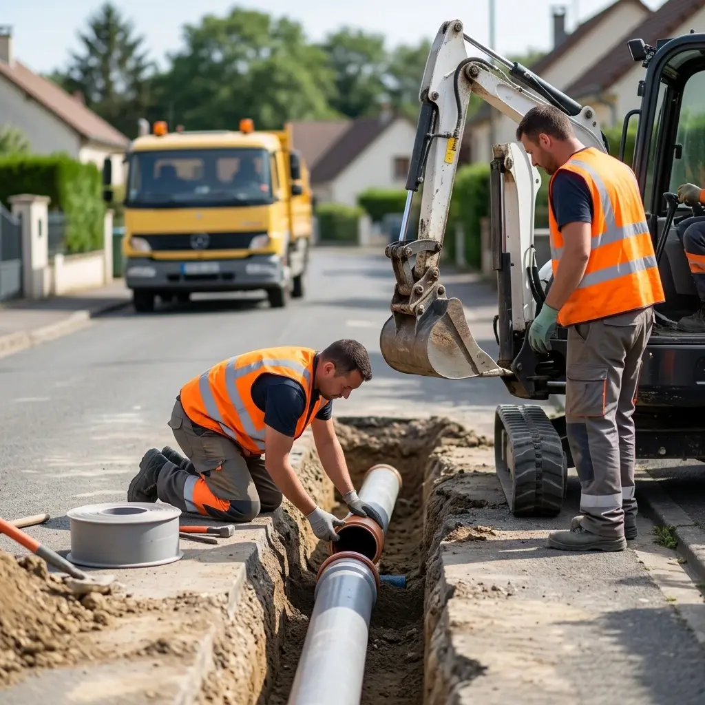 Raccordement au tout à l'égout Villers-en-Arthies (95510)