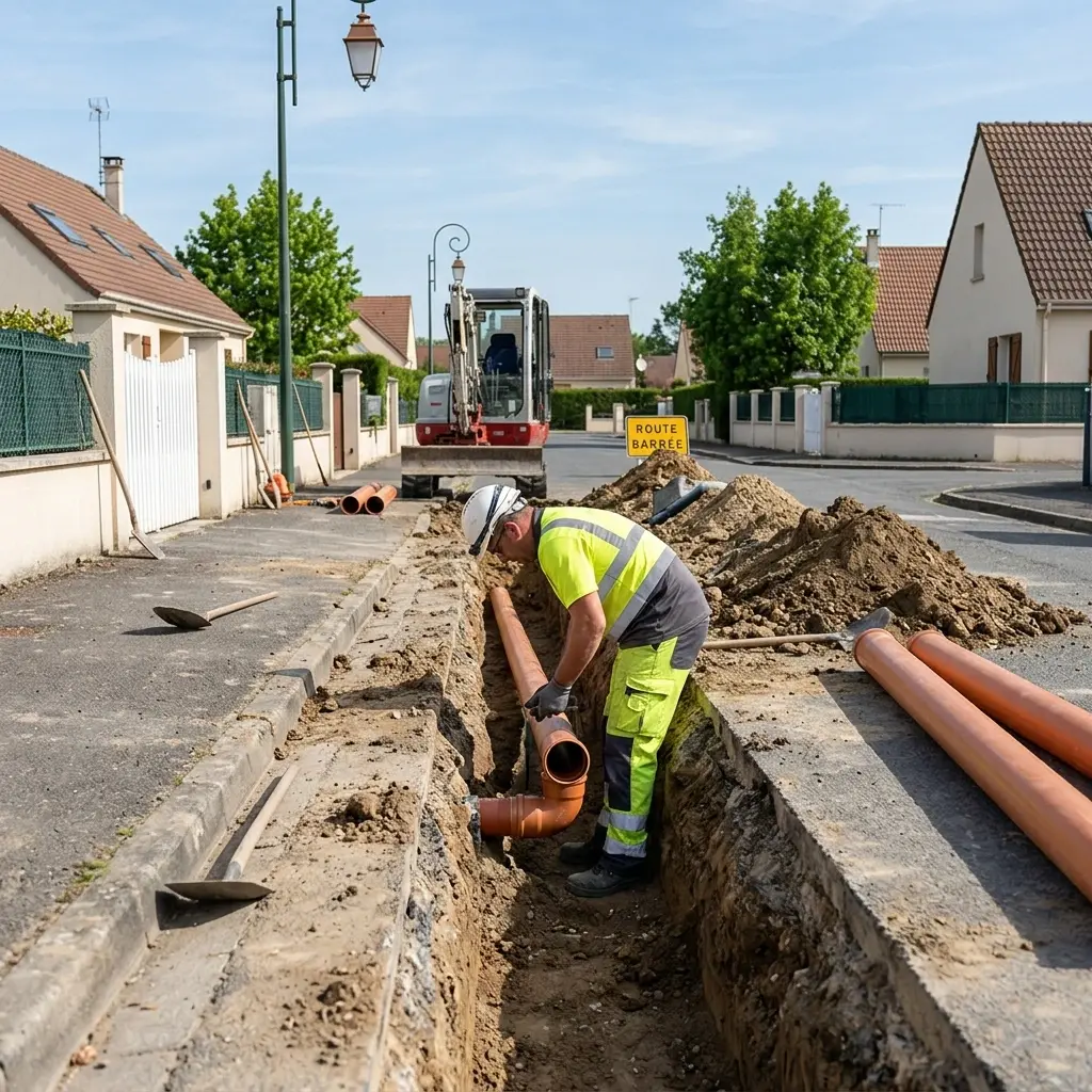 Raccordement au tout à l'égout Méry-sur-Oise (95540)