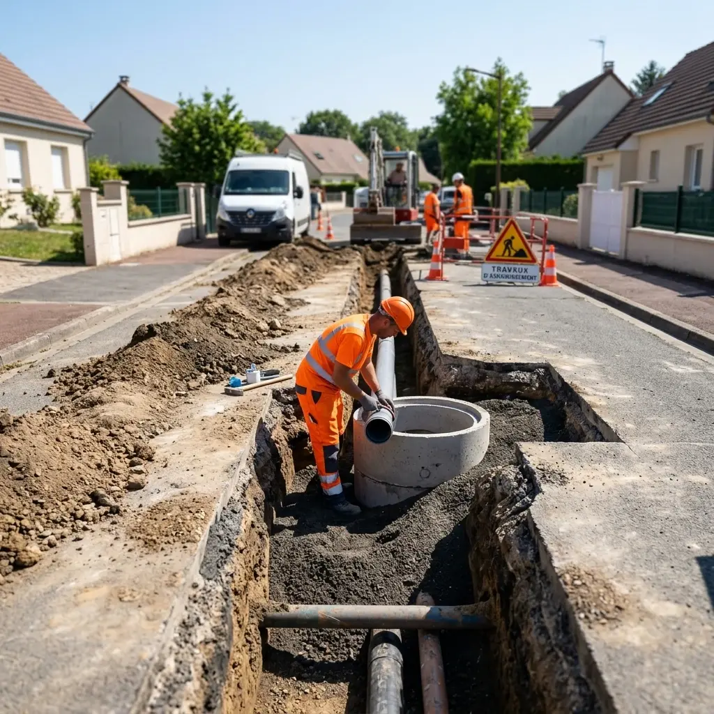 Raccordement au tout à l'égout Attainville (95570)